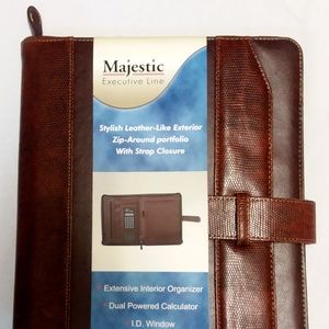 Majestic Goods Brown Executive Leather Portfolio